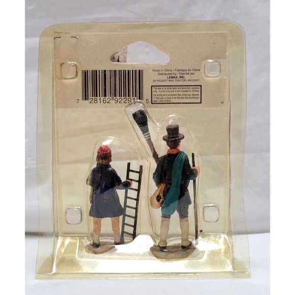 NOS Lemax Christmas Village Figurines - Chimney Sweep Team 92291A Retired - Picture 3 of 6